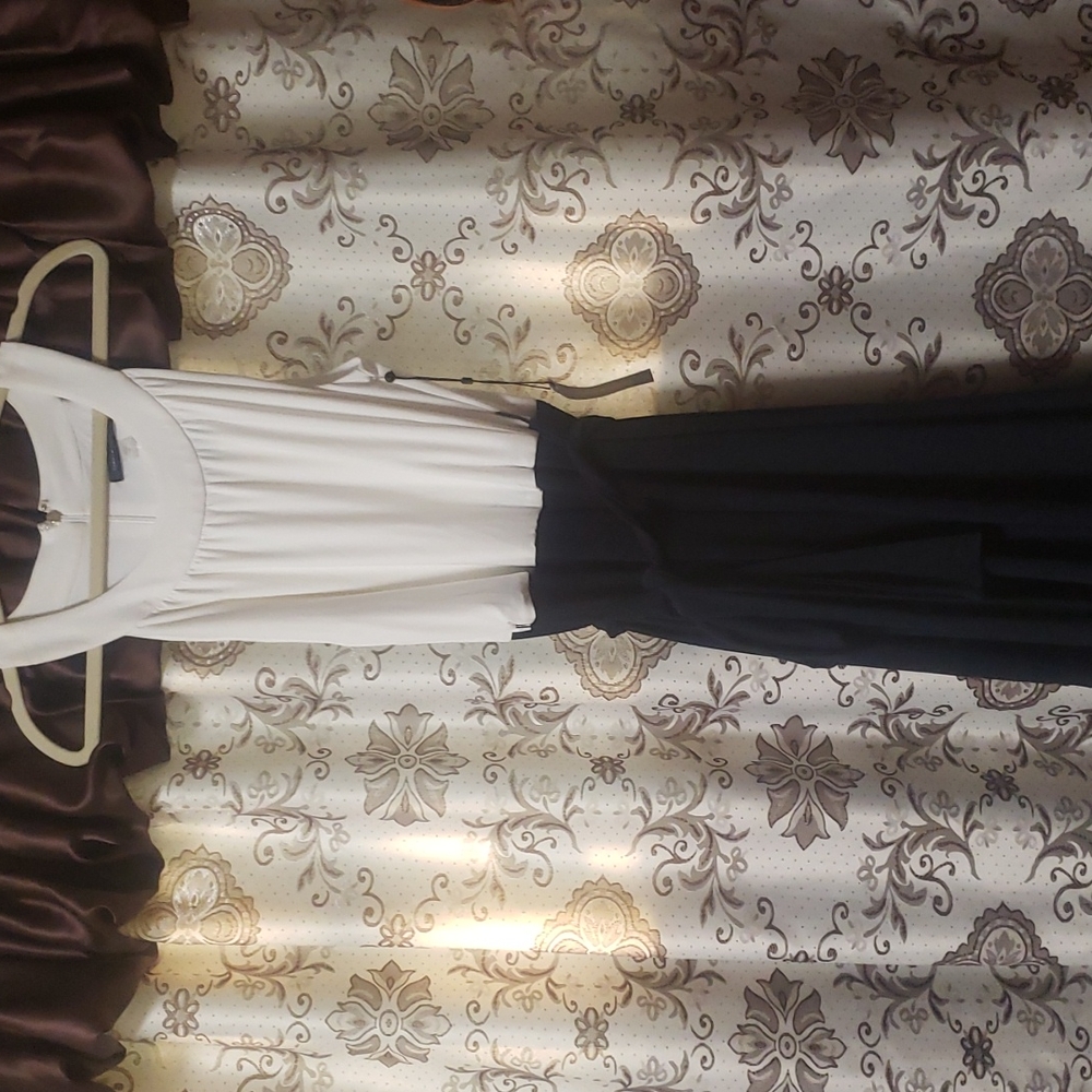 Black and white jump suit .Tommy Hilfiger
